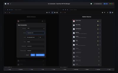 Connections Manager in the Browser
